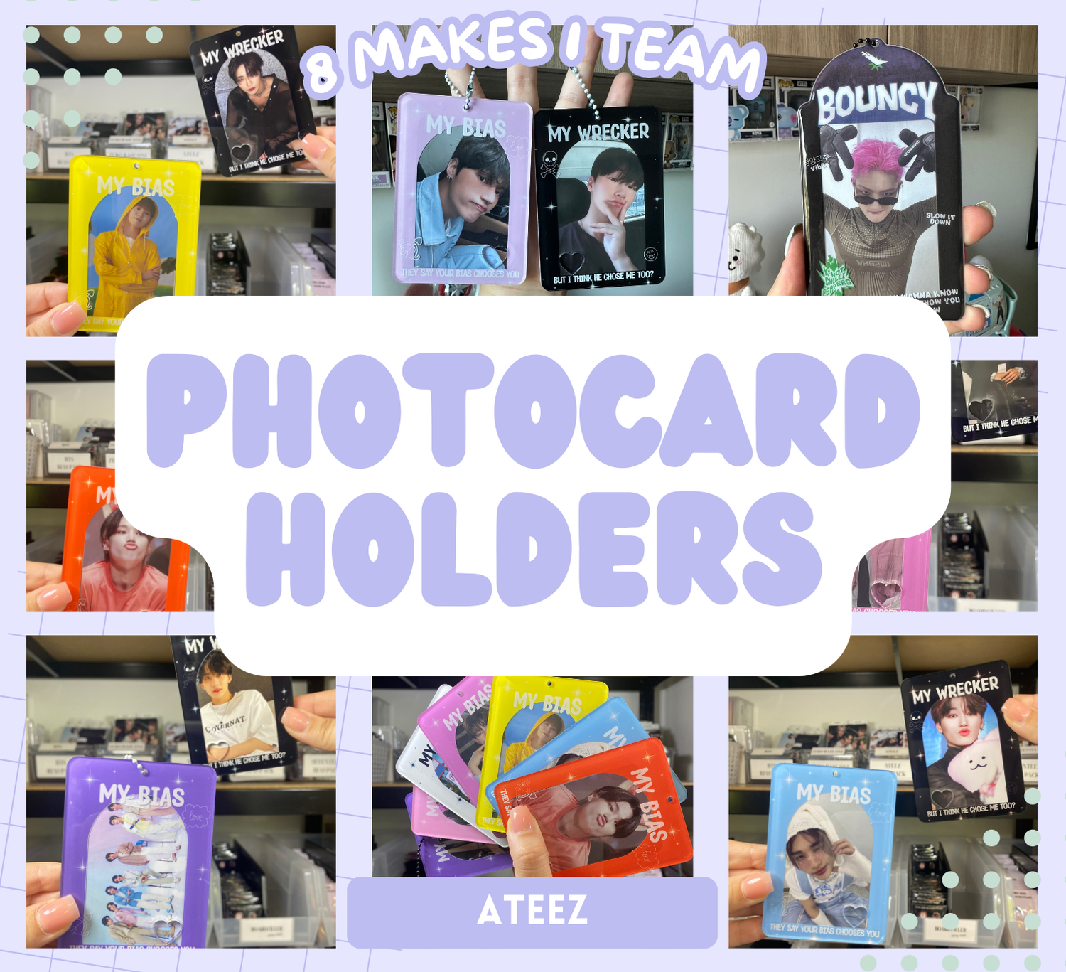 Ateez Photocard Holders