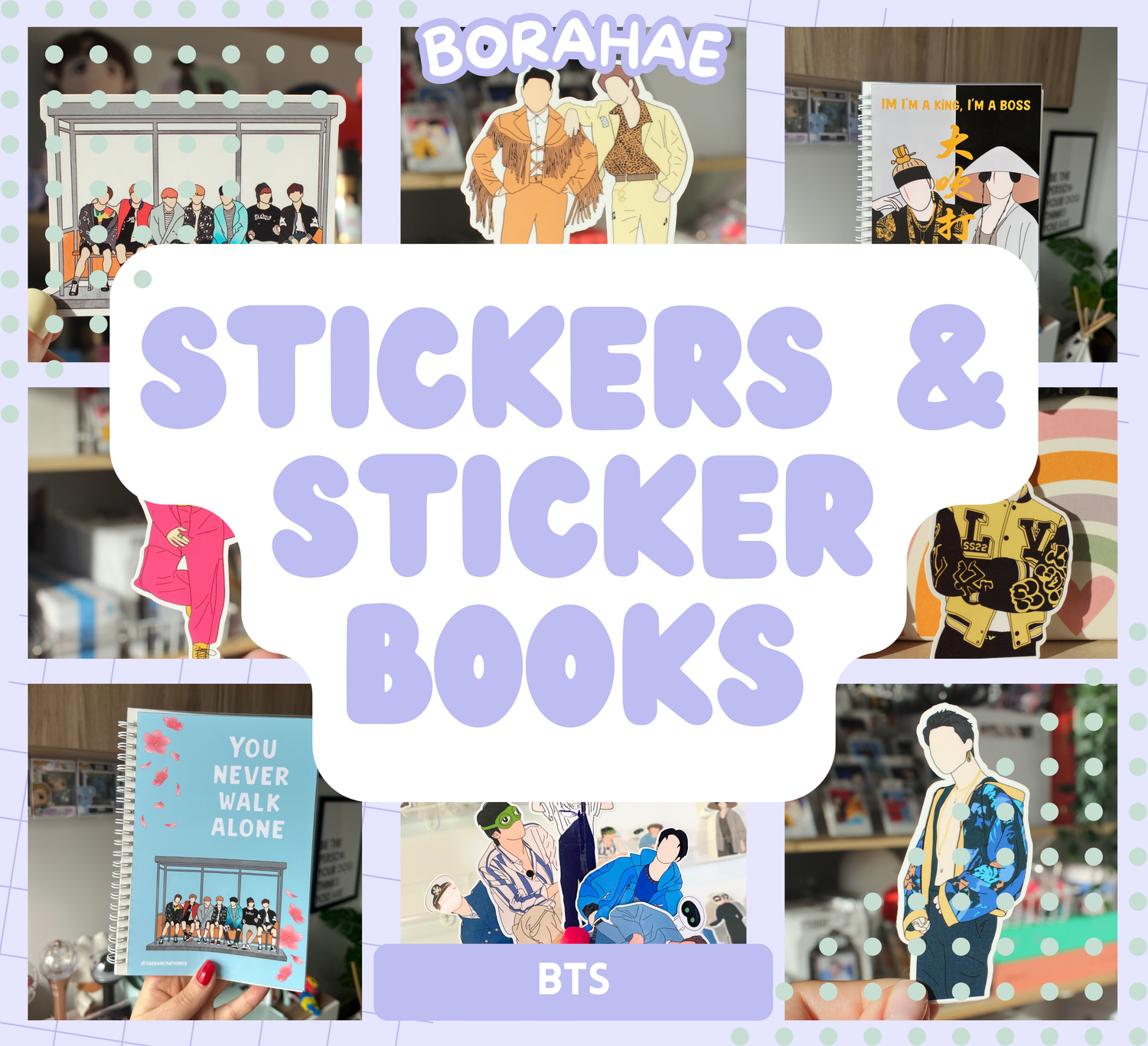 BTS Stickers and Sticker Books