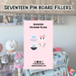 Seventeen Board Filler Enamel Pins