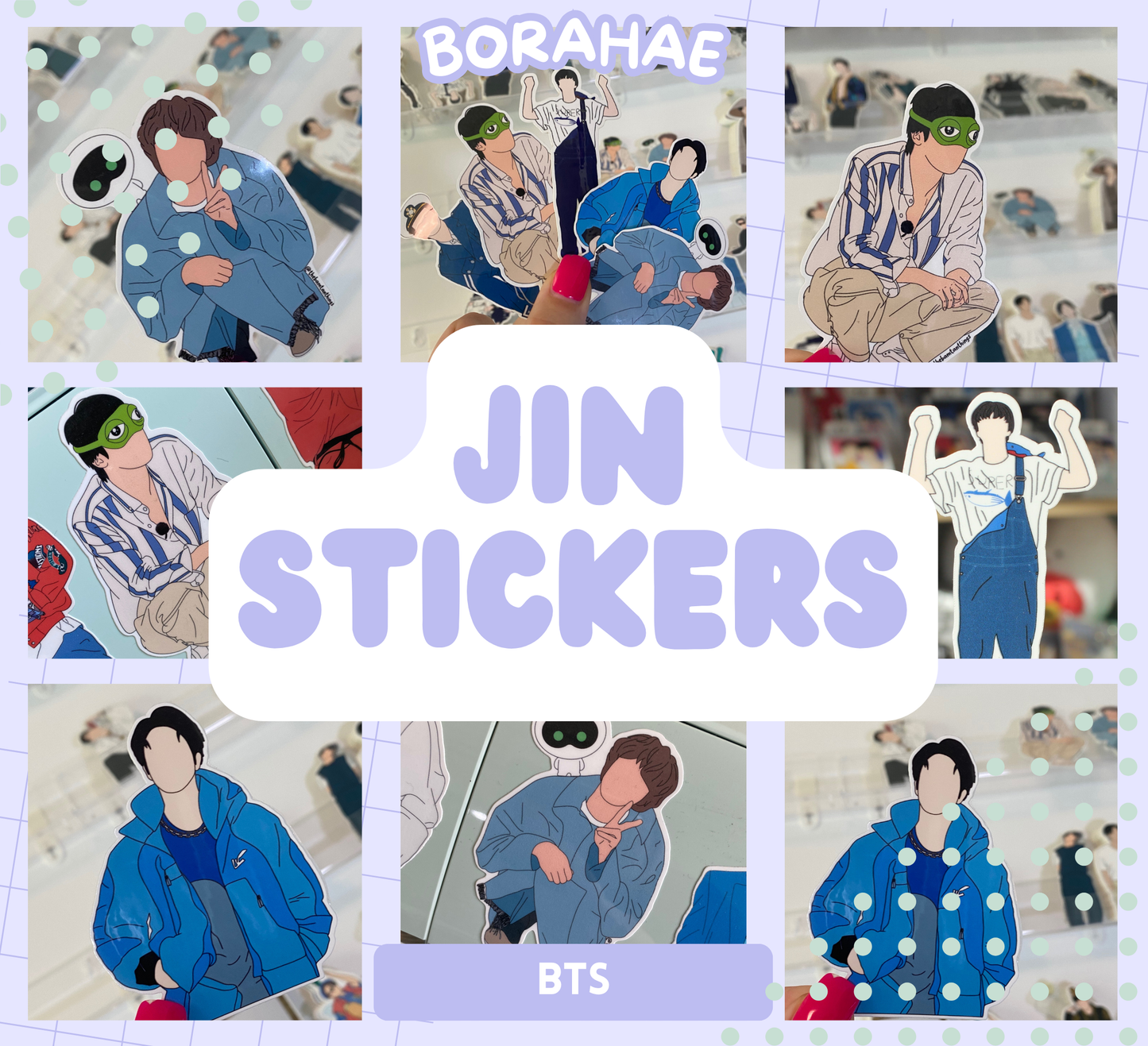 BTS Jin Stickers