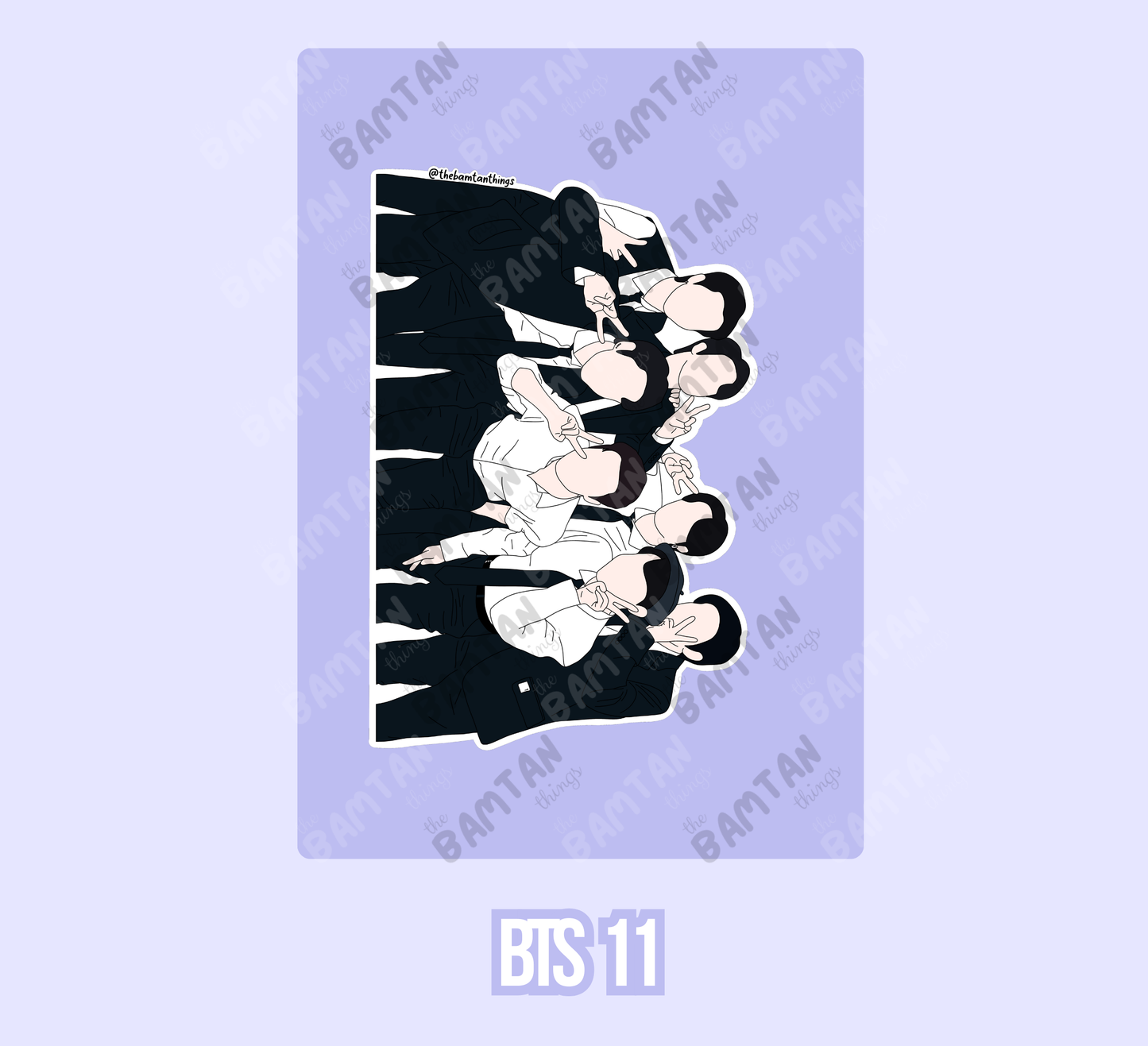 BTS OT7/Unit Stickers