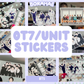 BTS OT7/Unit Stickers