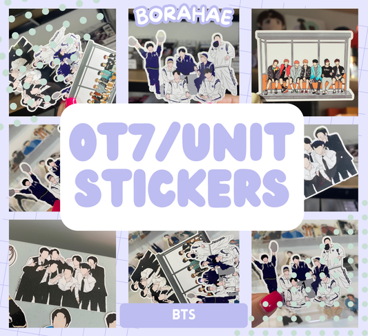 BTS OT7/Unit Stickers