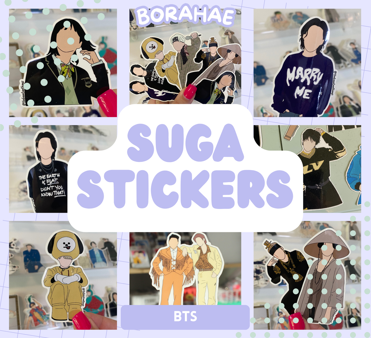 BTS Suga Stickers