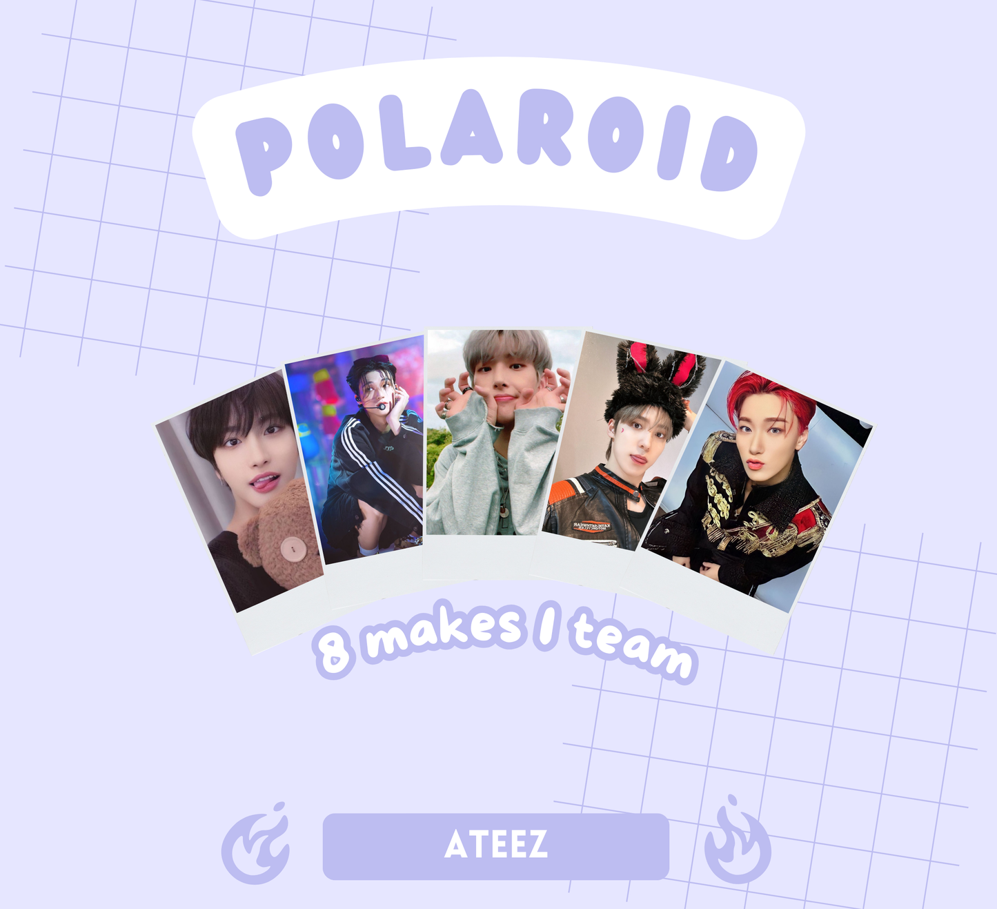 ATEEZ Polaroids