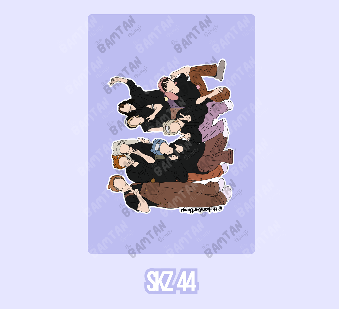 Stray Kids OT8/Unit Stickers