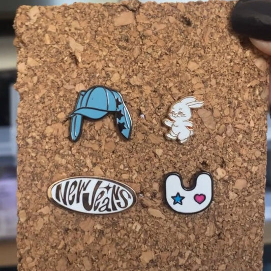 New Jeans Board Filler Enamel Pins