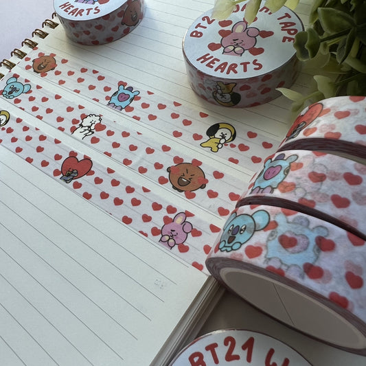 BT21 Washi Tape Heart