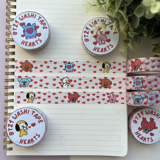 BT21 Washi Tape Heart